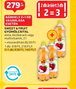 Auchan Sweet & Fruit Gyümölcsital ajánlat