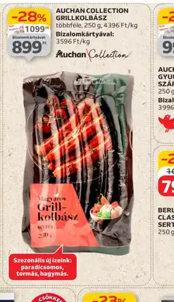 Auchan Auchan Collection Grillkolbász ajánlat