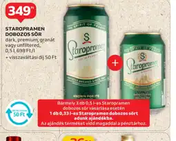 Auchan Staropramen dobozos sör ajánlat