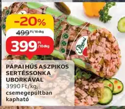 Auchan Pápai Hús Aszpikos Sertéssonka Uborkával ajánlat