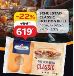 Auchan SCHULSTAD CLASSIC HOT DOG KIFLI ajánlat
