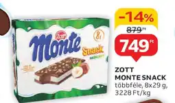 Auchan ZOTT Monte snack ajánlat