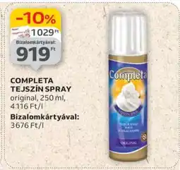 Auchan Completa Tejszín Spray ajánlat