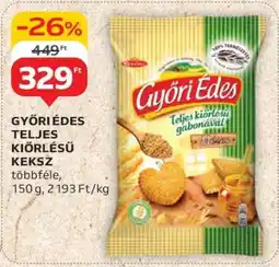 Auchan GYŐRI ÉDES TELJES KIŐRLÉSŰ KEKSZ ajánlat