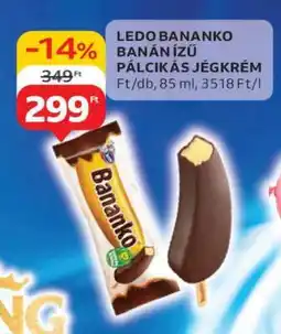 Auchan Ledo Bananko Banán Ízű Pálcikás Jégkrém ajánlat