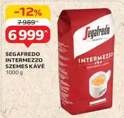 Auchan SEGAFREDO INTERMEZZO SZEMES KÁVÉ 1000 g ajánlat