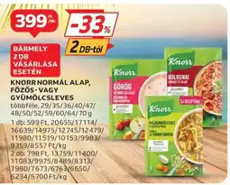 Auchan Knorr Normál Alap, Főző- vagy Gyümölcsleves ajánlat