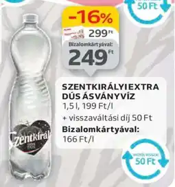Auchan Szentkirályi Extra Dús Ásványvíz ajánlat