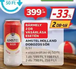 Auchan Amstel Holland Dobozos Sör ajánlat