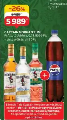 Auchan CAPTAIN MORGAN RUM ajánlat