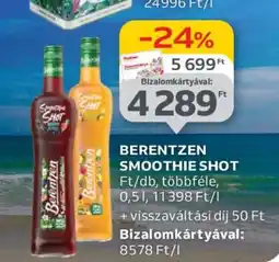 Auchan BERENTZEN SMOOTHIE SHOT ajánlat