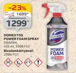 Auchan DOMESTOS POWER FOAM SPRAY ajánlat