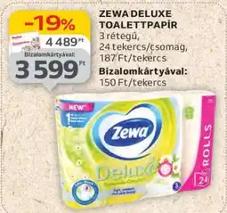 Auchan Zewa Deluxe toalettpapír ajánlat