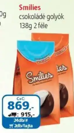 ÁRKLUB Smilies csokoládé golyók ajánlat
