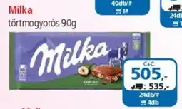 ÁRKLUB Milka törtmogyorós ajánlat