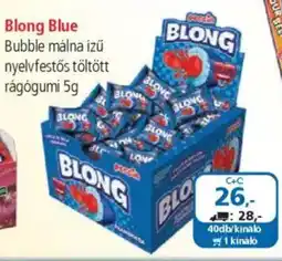 ÁRKLUB Blong Blue Bubble málna ízű nyelvfestős töltött rágógumi ajánlat