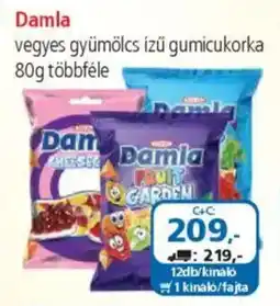 ÁRKLUB Damla vegyes gyümölcs ízű gumicukorka ajánlat