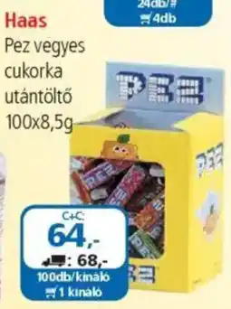 ÁRKLUB Haas Pez vegyes cukorka utántöltő ajánlat