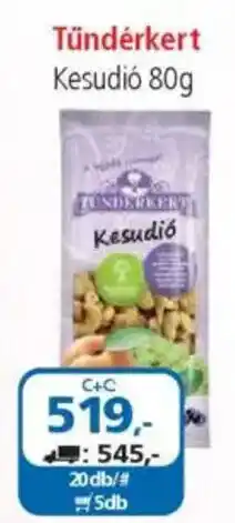 ÁRKLUB Tündérkert Kesudió ajánlat