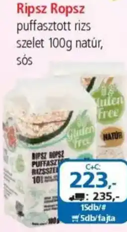 ÁRKLUB Ripsz Ropsz puffasztott rizs szelet ajánlat