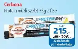 ÁRKLUB Cerbona Protein müzli szelet ajánlat