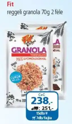 ÁRKLUB Fit reggeli granola ajánlat