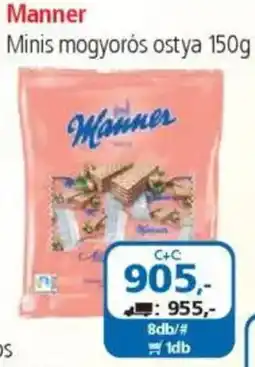 ÁRKLUB Manner Minis mogyorós ostya ajánlat