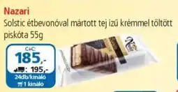 ÁRKLUB Nazari Solstic étbevonóval mártott tej ízű krémmel töltött piskóta ajánlat