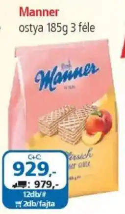 ÁRKLUB Manner ostya ajánlat