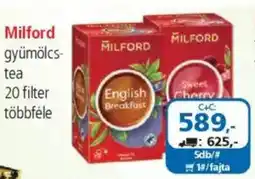 ÁRKLUB Milford gyümölcs- tea ajánlat