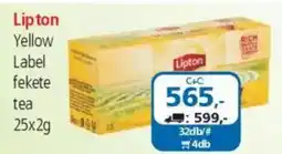 ÁRKLUB Lipton Yellow Label fekete tea ajánlat