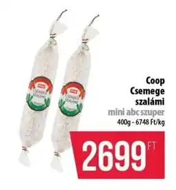 Coop Coop csemege szalámi ajánlat