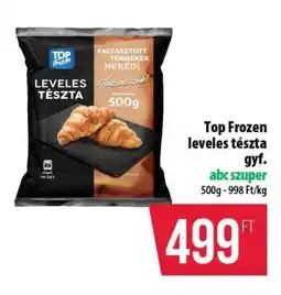 Coop Top Frozen leveles tészta ajánlat