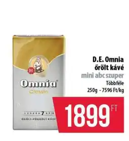 Coop D.E. Omnia őrölt kávé ajánlat