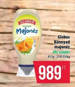 Coop Globus könnyed majonéz ajánlat