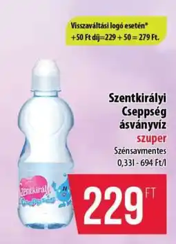 Coop Szentkirályi Cseppség ásványvíz ajánlat