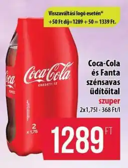 Coop Coca Cola és Fanta szénsavas üdítőital ajánlat
