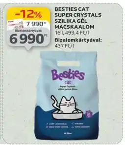 Auchan BESTIES CAT SUPER CRYSTALS SZILIKA GÉL MACSKAALOM ajánlat