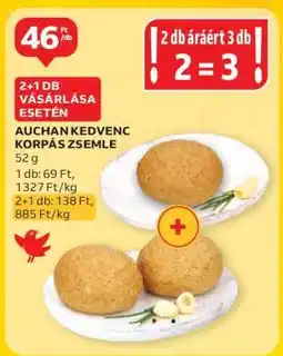 Auchan AUCHAN KEDVENC KORPÁS ZSEMLE ajánlat