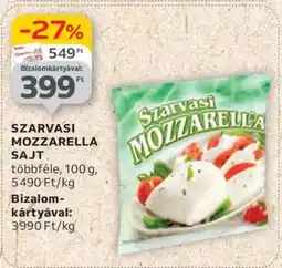 Auchan Szarvasi Mozzarella sajt ajánlat