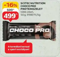 Auchan SCITEC NUTRITION CHOCO PRO PROTEINSZELET ajánlat