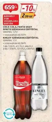 Auchan Coca-Cola, Fanta vagy Sprite szénsavas üdítőital ajánlat