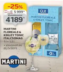 Auchan MARTINI FLOREALE & KINLEY TONIC ITALCSOMAG ajánlat