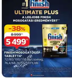 Auchan Finish Ultimate Plus Mosogatógép Tabletta ajánlat
