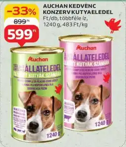 Auchan AUCHAN KEDVENC KONZERV KUTYAELEDEL ajánlat