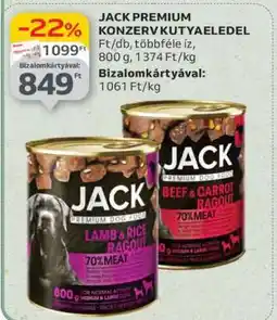 Auchan JACK PREMIUM KONZERV KUTYAELEDEL ajánlat