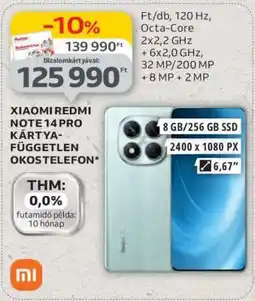 Auchan Xiaomi Redmi Note 14 Pro ajánlat