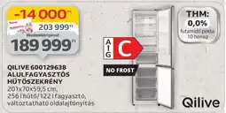 Auchan QILIVE 600129638 ALULFAGYASZTÓS HŰTŐSZEKRÉNY ajánlat
