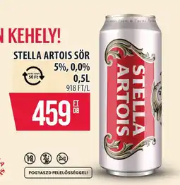 Coop Stella Artois sör ajánlat