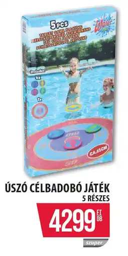 Úszó célbadobó játék